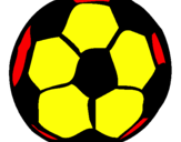 Desenho Bola de futebol pintado por miguel