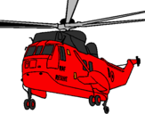 Desenho Helicoptero de resgate pintado por gutao