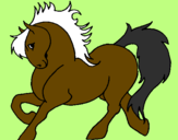 Desenho Cavalo robusto pintado por Thayna