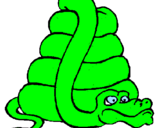 Desenho Serpente grande pintado por joão pedro da silva ramos