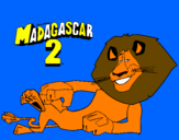 Desenho Madagascar 2 Alex pintado por Starsky 