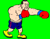 Desenho Boxeador pintado por GABRIEL B-BOY