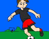 Desenho Jogar futebol pintado por gabriel aguiar j.melo