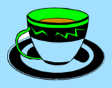 Desenho Taça de café pintado por AMALIRA