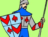 Desenho Cavaleiro da corte pintado por Arthur