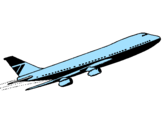 Desenho Avião no ar pintado por isaque