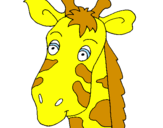 Desenho Cara de girafa pintado por laura