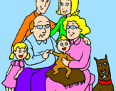 Desenho Família pintado por patrick