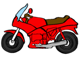 Desenho Motocicleta pintado por qwerty