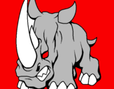 Desenho Rinoceronte II pintado por bmx