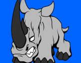 Desenho Rinoceronte II pintado por renan 