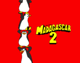 Desenho Madagascar 2 Pingüinos pintado por Os pinguis de madagascar 