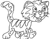 Desenho Gato com manchas pintado por ana