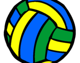 Desenho Bola de voleibol pintado por jalison