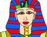 Desenho Tutankamon pintado por rodrigo