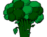 Desenho Brócolos pintado por brócolis