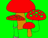 Desenho Cogumelos pintado por iaritssa