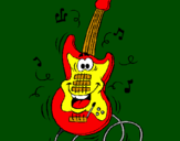 Desenho Guitarra pintado por andre