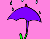 Desenho Guarda-chuva pintado por yaiza