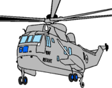 Desenho Helicoptero de resgate pintado por matheus marins