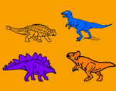 Desenho Dinossauros de terra pintado por hebertton