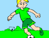 Desenho Jogar futebol pintado por jhonatan