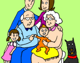 Desenho Família pintado por thamira 