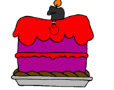Desenho Bolo de aniversário pintado por gustavo