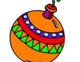 Desenho Bola de natal pintado por Bruno