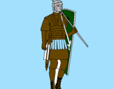 Desenho Soldado romano pintado por Nadim_Bittar