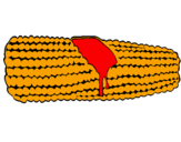 Desenho Espiga de milho  pintado por paty