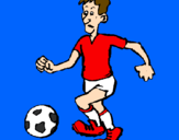 Desenho Jogador de futebol pintado por cATARINA SANTOS