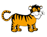 Desenho Tigre pintado por Tigre do Diego