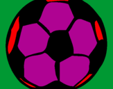 Desenho Bola de futebol pintado por samira ayumi