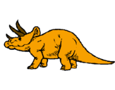 Desenho Triceratops pintado por juan