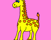 Desenho Girafa pintado por ale 