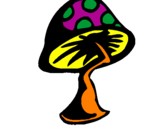 Desenho Cogumelo pintado por LikaX