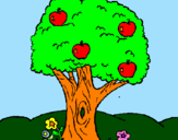 Desenho Macieira  pintado por cleusa