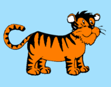 Desenho Tigre pintado por Tiger