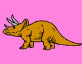 Desenho Triceratops pintado por louise