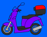 Desenho Ciclomotor pintado por Gabriel