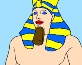 Desenho Ramses II pintado por joão  vitor