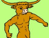 Desenho Cabeça de búfalo pintado por ERICK