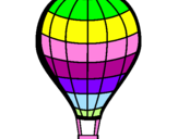 Desenho Balão de ar quente pintado por nahan