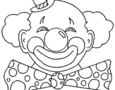 Desenho Palhaço com um grande sorriso pintado por fhdf