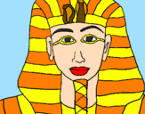 Desenho Tutankamon pintado por Rafaela