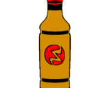 Desenho Garrafa de refresco pintado por garrafa