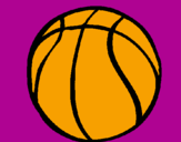 Desenho Bola de basquete pintado por Elisangela