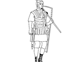 Desenho Soldado romano pintado por Cristiano