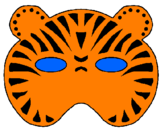 Desenho Tigre pintado por Amanda
